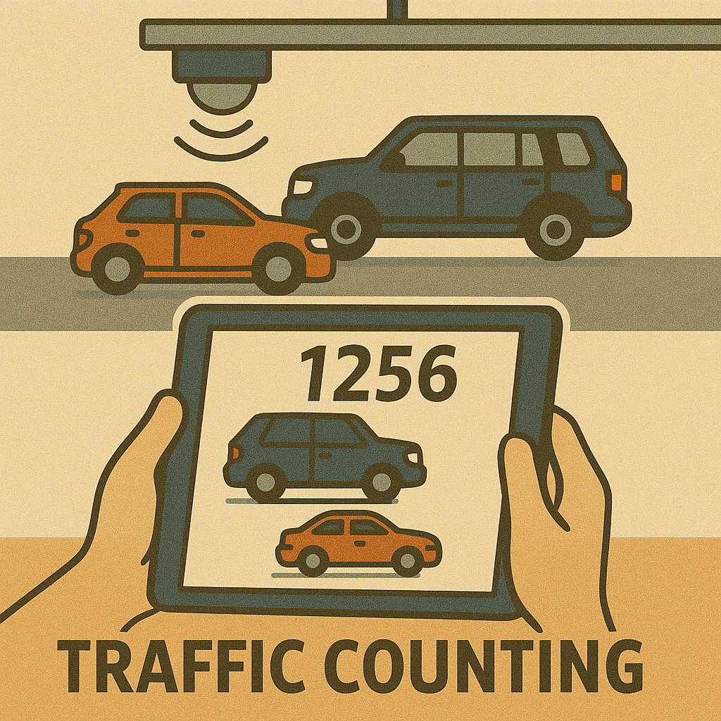 SENSOR APPLICATION TO READ THE NUMBER OF PASSING VEHICLES Image